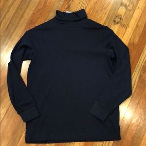 Lands end Turtleneck navy blue never worn